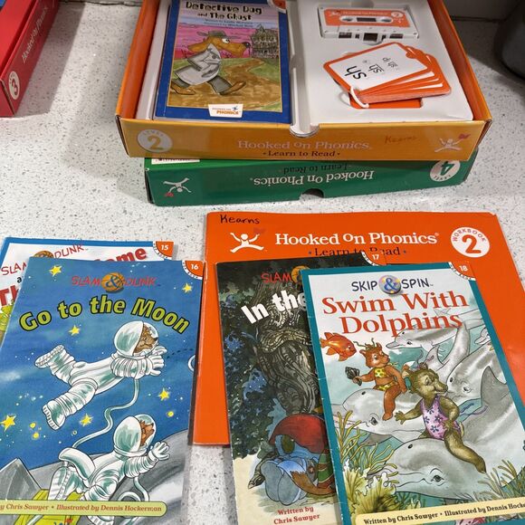 Hooked On Phonics Lot Learn To Read Level 2, 3, 4, 5, Misc Books Incomplete Vtg - Picture 15 of 16